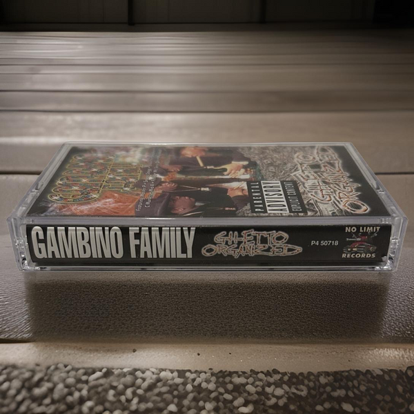 •GAMBINO FAMILY ~ GHETTO ORGANIZED• ~1998 OG PRESSING~ (NO LIMIT) (CASSETTE TAPE)