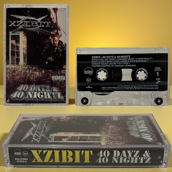 •XZIBIT - 40 DAYZ & 40 NIGHTZ• ~1998 OG PRESSING~ (CASSETTE TAPE)