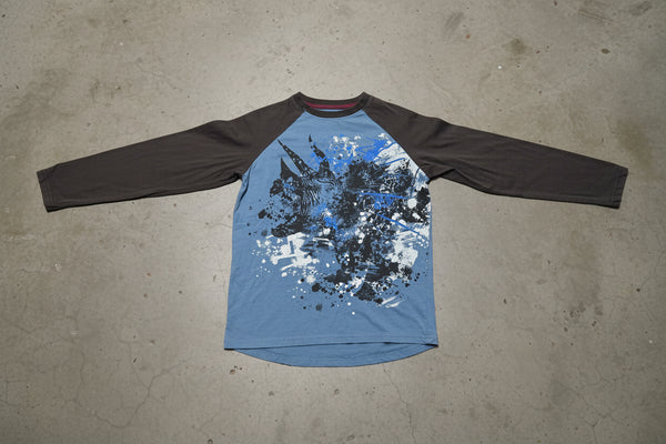 •PRE-LOVED• ~Boys Long Sleeve Scoop Tail Tee By Survival Gear~ (Medium)