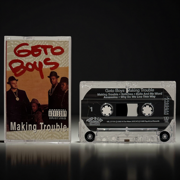 •GETO BOYS - MAKING TROUBLE• ~1988 PRIORITY RECORDS REPRESSING~ (CASSETTE TAPE)