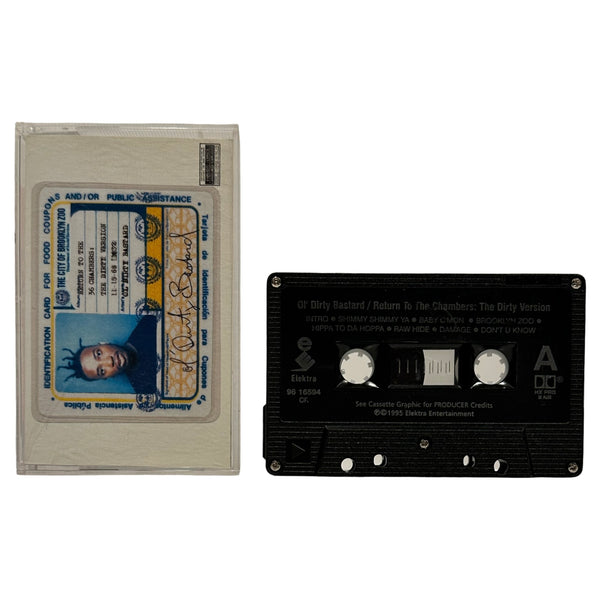 •OL’ DIRTY BASTARD - RETURN TO THE 36 CHAMBERS THE DIRTY VERSION• ~1995 OG CANADIAN PRESSING~ (CASSETTE TAPE) (BLACK SHELL)