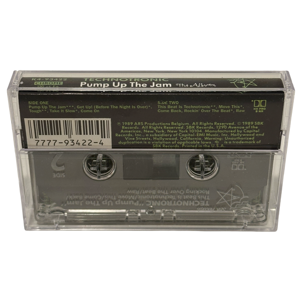 •TECHNOTRONIC - PUMP UP THE JAM THE ALBUM• ~1989 OG PRESSING~ (CASSETTE TAPE)