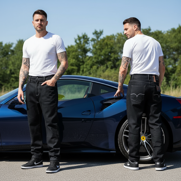 *REMIXED* ~DENIM JEANS (BLUE) FOR MEN~ (36" X 32")