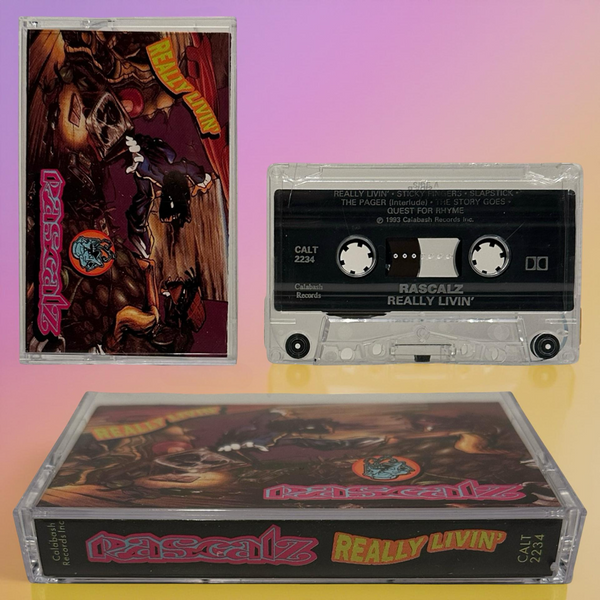 •RASCALZ - REALLY LIVIN’• ~1993 OG PRESSING~ (CASSETTE TAPE)