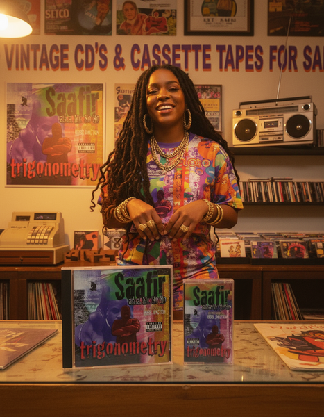 •SAAFIR A.K.A. MR. NO NO - TRIGONOMETRY• ~1998 OG PRESSINGS~ (CD & CASSETTE TAPE)