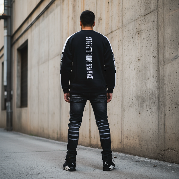 *REZOFWAR NATION* ~ORIGINAL~ Luxury cut & sew embroidered pullover crewneck sweatshirts