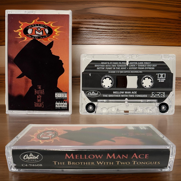 •MELLOW MAN ACE - THE BROTHER WITH TWO TONGUES• ~1992 OG PRESSING~ (CASSETTE TAPE) (1)