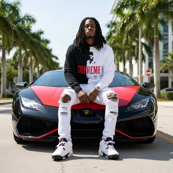 *$UPR3M3 SCARFACE* •HOODIE• (FLEECE LINED)