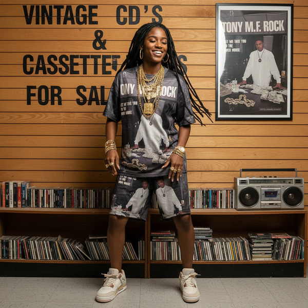 •TONY M.F. ROCK - LET ME TAKE YOU TO THE ROCKHOUSE• ~1989 OG PRESSING~ (CASSETTE TAPE)