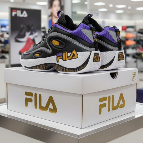 *FILA* ~G-Hill 90’s Throwback B-Ball Sneaks~ (Lakers Colors)