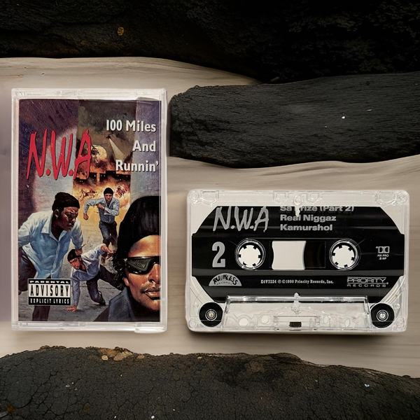 •N.W.A - 100 MILES AND RUNNIN’ EP• ~1990 OG PRESSING~ (CASSETTE TAPE)