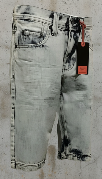 *SOUTHPOLE* (ACID BLUE) ~RIPPED~ •DENIM SHORTS• (WAIST 30”)