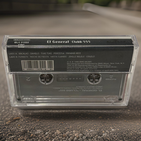 •EL GENERAL ~ CLUB 555• ~1995 OG PRESSING~ (CASSETTE TAPE)