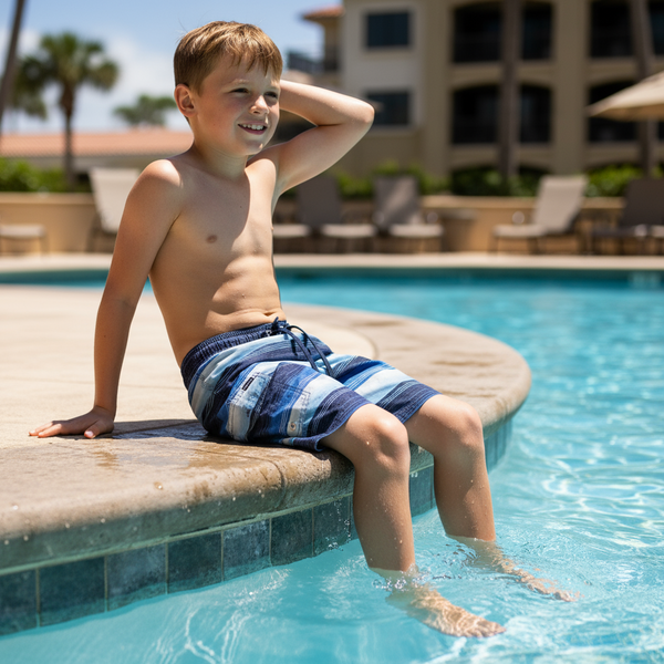 *PRE-LOVED* •O’NEILL• ~boys swimming trunks~ (lined with side pocket) (BOYS SMALL)