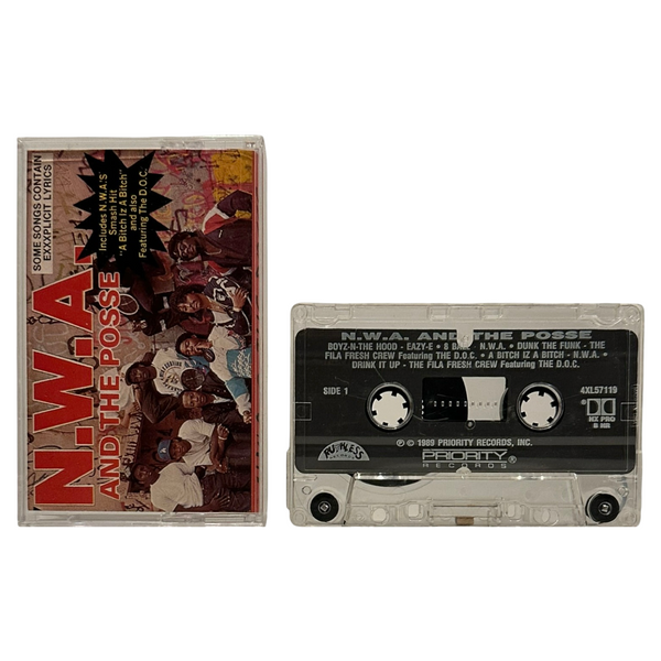 •N.W.A & THE POSSE - COMPILATION• ~1989 OG REPRESINGS~ (CD & CASSETTE TAPE) (ORIGINALLY RELEASED IN 1986)