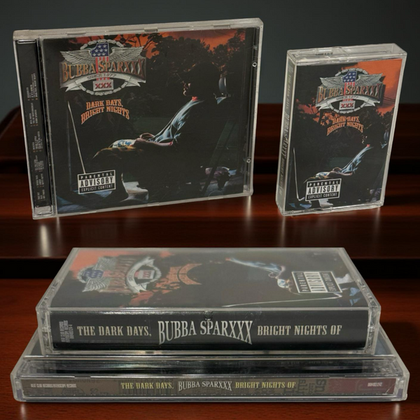 •BUBBA SPARXXX - DARK DAYS, BRIGHT NIGHTS OF• ~2001 OG PRESSINGS~ (CD & CASSETTE TAPE)