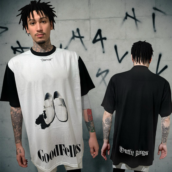 •GOODFELLAS - “DANCE”• Luxury big print tees (Cotton blends) (UP TO 5XL)
