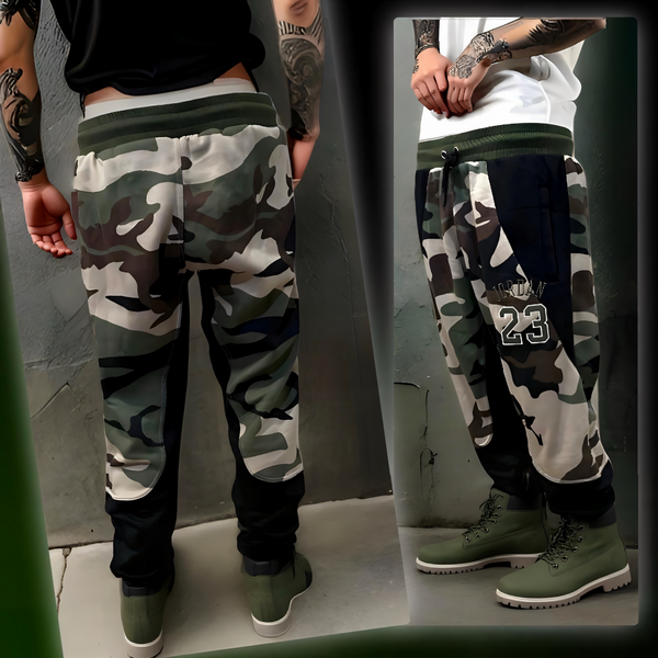 ^23 JORDAN^ (CAMO) LUXURY JOGGER SWEATPANTS (EMBROIDERED)