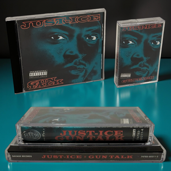 •JUST-ICE - GUN TALK• ~1993 OG PRESSINGS~ (CD & CASSETTE TAPE)