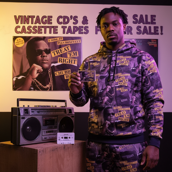 •CHUBB ROCK - TREAT EM’ RIGHT• ~1990 OG PRESSING~ (CASSETTE TAPE) (2)