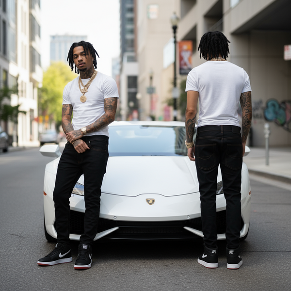 *VICTORIOUS* (BLACK) ~SKINNY JEANS FOR MEN~ (28'' WAIST)