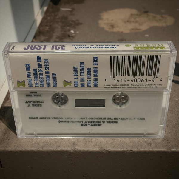 •JUST-ICE - KOOL & DEADLY (LUSTICIZMS)• ~1997 OG PRESSING~ (CASSETTE TAPE)
