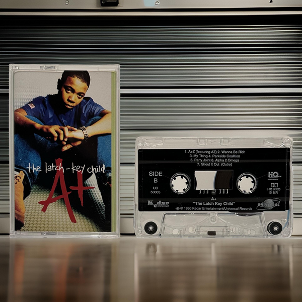 •A+ ~ THE LATCH-KEY CHILD• ~1996 OG PRESSING~ (CASSETTE TAPE)