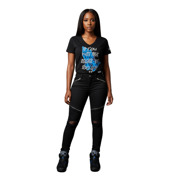 *BIGGY THREADS* (BLACK) ~23 PRAYING HANDS~ WOMEN’S TEES