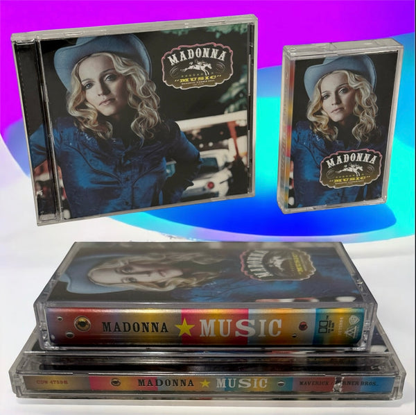 •MADONNA - MUSIC• ~2000 OG CANADIAN PRESSINGS~ (CD & CASSETTE TAPE)