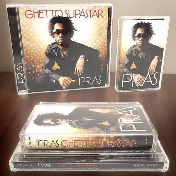 •PRAS - GHETTO SUPERSTAR• (1998) (CASSETTE & CD AVAILABLE) (ORIGINAL PRESSINGS)
