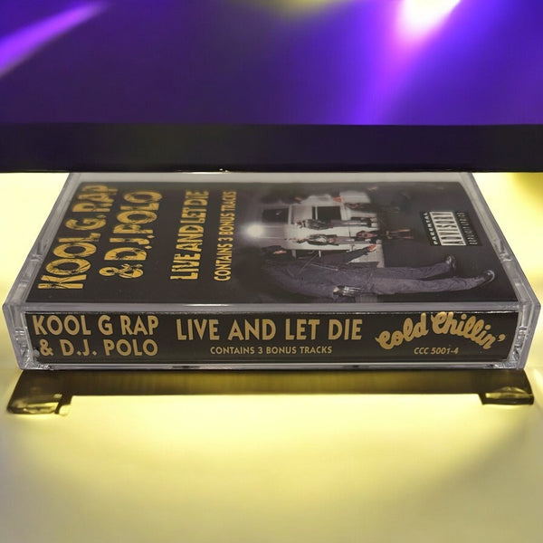 •KOOL G. RAP & D.J. POLO ~ LIVE AND LET DIE• ~1992 OG PRESSING~ (CASSETTE TAPE) (3)