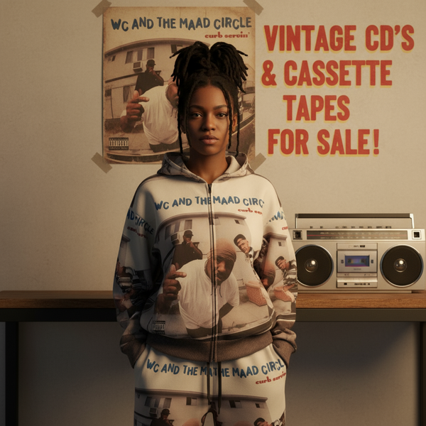 •WC AND THE MAAD CIRCLE - CURB SERVIN’• ~1995 OG PRESSINGS~ (CD & CASSETTE TAPE)