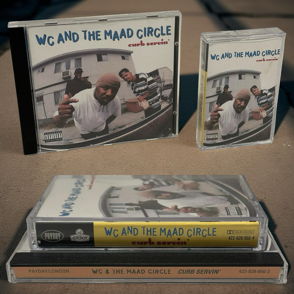 •WC AND THE MAAD CIRCLE - CURB SERVIN’• ~1995 OG PRESSINGS~ (CD & CASSETTE TAPE)