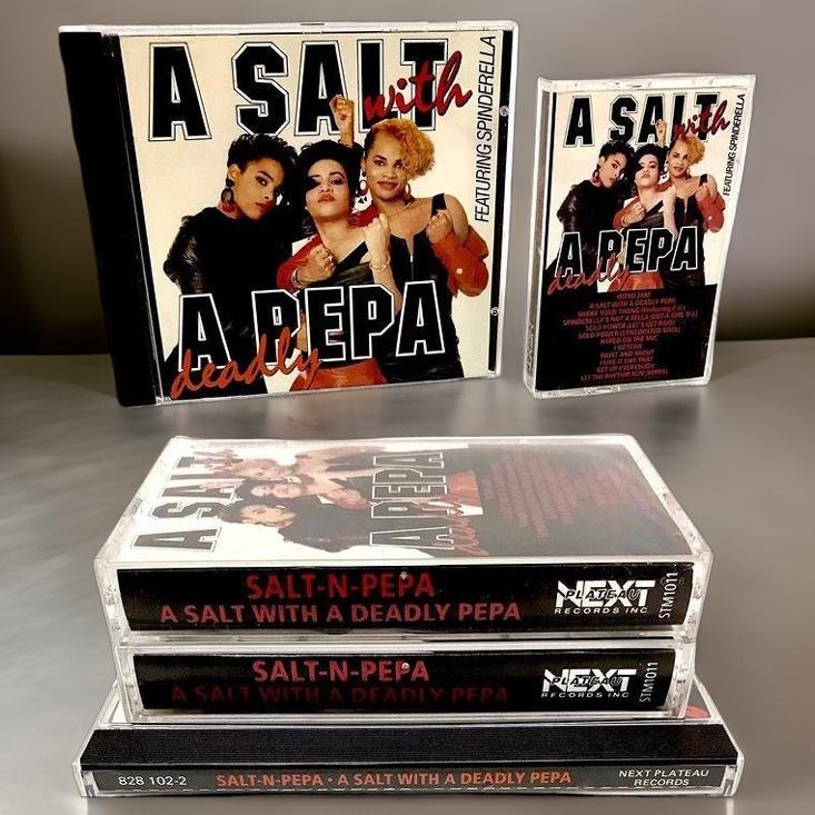 •SALT-N-PEPA - A SALT WITH A DEADLY PEPA• (1988) (CASSETTE & CD AVAILABLE) (ORIGINAL PRESSINGS)