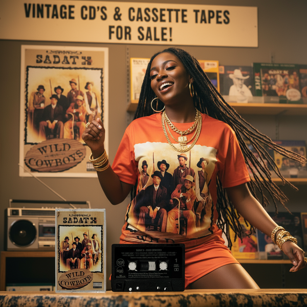 •SADAT X - WILD COWBOYS• ~1996 OG CANADIAN PRESSING~ (CASSETTE TAPE) (BLACK SHELL)