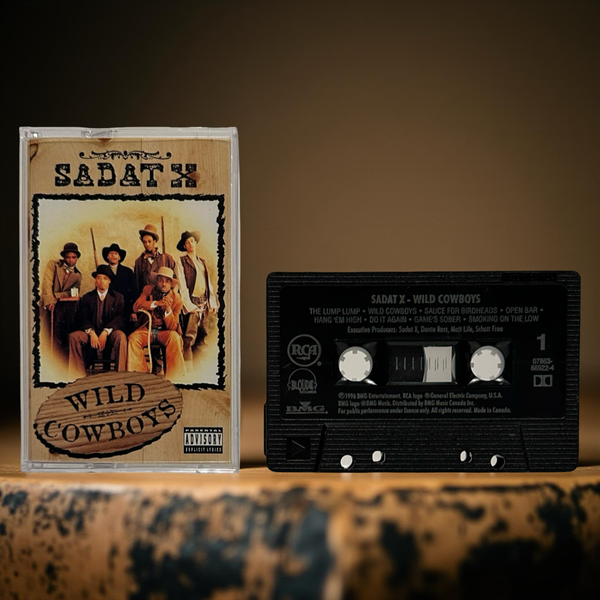 •SADAT X - WILD COWBOYS• ~1996 OG CANADIAN PRESSING~ (CASSETTE TAPE) (BLACK SHELL)