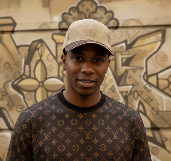 *LUXURY* ~French~ •designer curved beak hat• (adjustable strap)