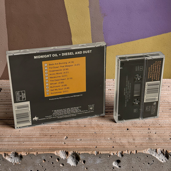 •MIDNIGHT OIL ~ DIESEL & DUST• ~1988 OG CANADIAN PRESSINGS~ (CD & CASSETTE TAPE)