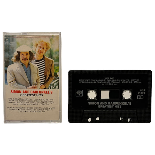 •SIMON AND GARFUNKLE’S - GREATEST HITS• ~1972 OG CANADIAN REPRESSING~ (CASSETTE TAPE) (BLACK SHELL)