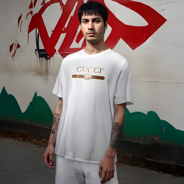 ^LUXURY^ THICK COTTON SHORT SLEEVE T-SHIRTS (WHITE)