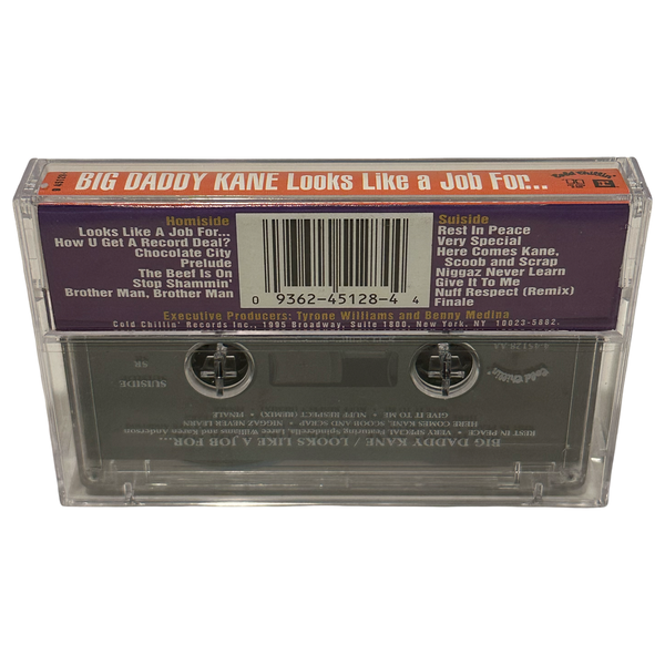 •BIG DADDY KANE - LOOKS LIKE A JOB FOR…• ~1993 OG PRESSING~ (CASSETTE TAPE)