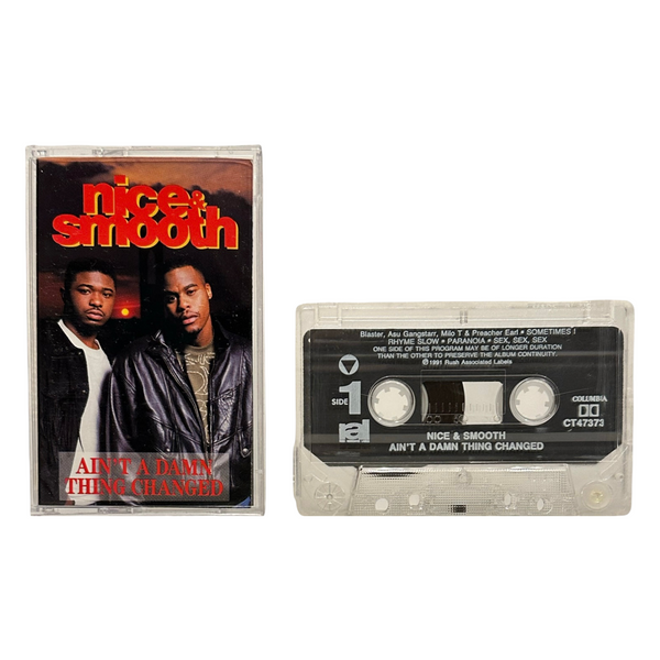 •NICE & SMOOTH ~ AIN’T A DAMN THING CHANGED• ~1991 OG PRESSINGS~ (CD & CASSETTE TAPE)