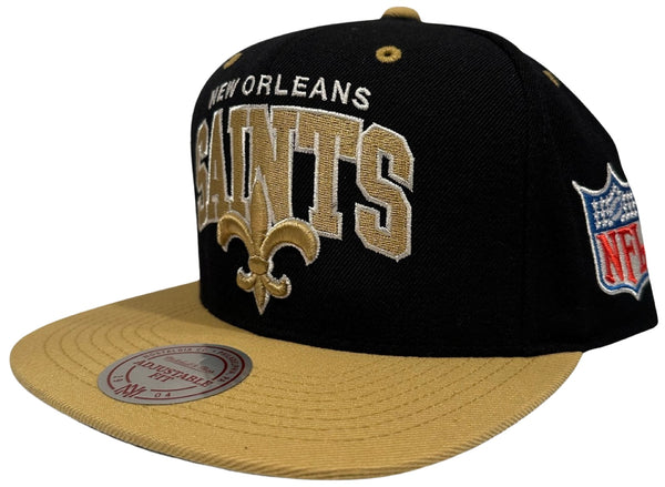 *New Orleans Saints* snapback hats by Mitchell & Ness