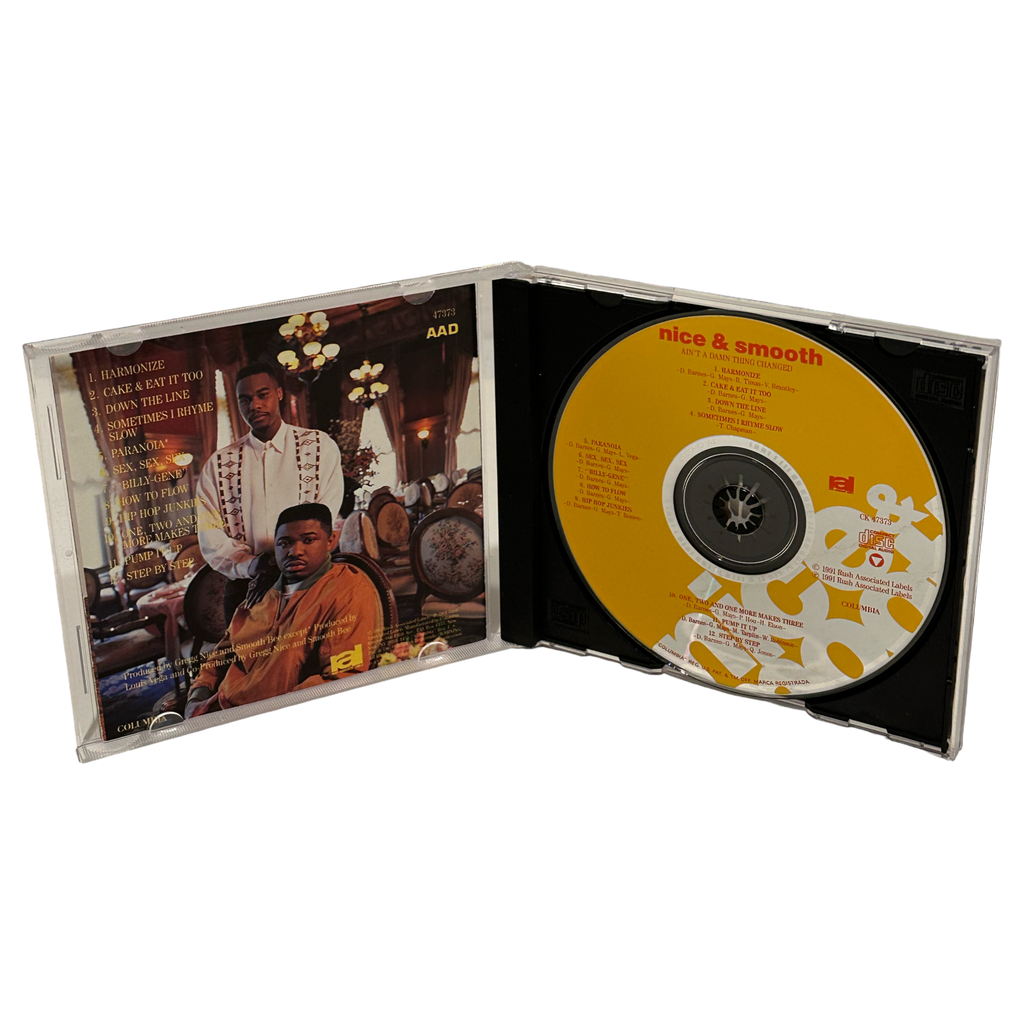 •NICE & SMOOTH ~ AIN’T A DAMN THING CHANGED• ~1991 OG PRESSINGS~ (CD & CASSETTE TAPE)