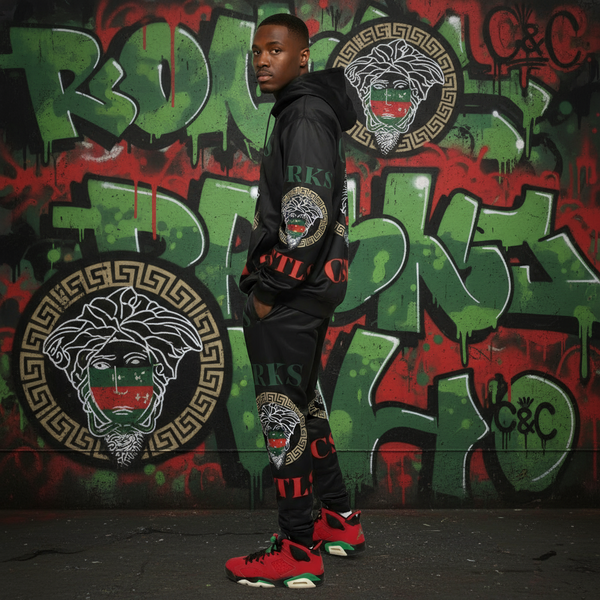 •CROOKS & CASTLES• JOGGER SWEATSUITS (FLEECY SOFT LINED) (1 of 1 Sample)