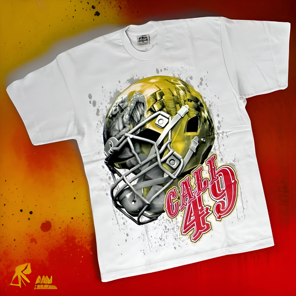 *<SC>* (WHITE) ~BANG BANG 9NER GANG~ HEAVY COTTON JUMBO PRINT TEES