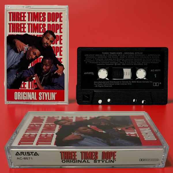 •THREE TIMES DOPE ~ ORIGINAL STYLIN’• ~1989 OG CANADIAN PRESSING~ (CASSETTE TAPE)