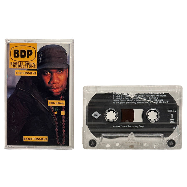 •BOOGIE DOWN PRODUCTIONS - EDUTAINMENT• ~1990 OG PRESSING~ (CASSETTE TAPE)