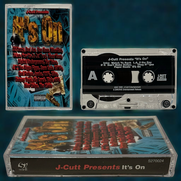 •J-CUTT PRESENTS - “IT’S ON”• ~1999 OG PRESSING~ (CASSETTE TAPE)