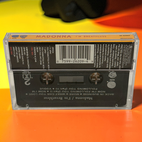 •MADONNA ~ I’M BREATHLESS• ~1990 OG CANADIAN PRESSINGS~ (CD & CASSETTE TAPE)